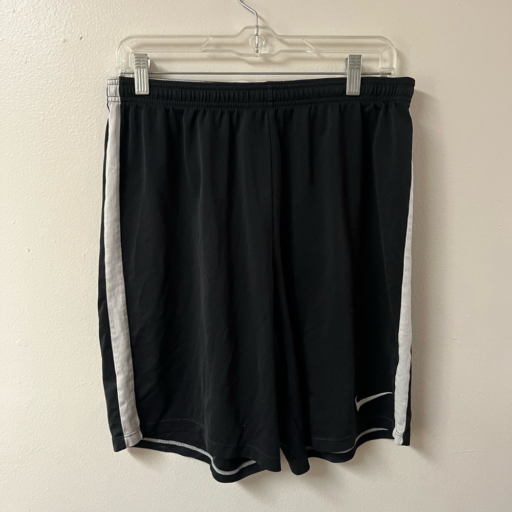 Black and White Men's Athletic Shorts